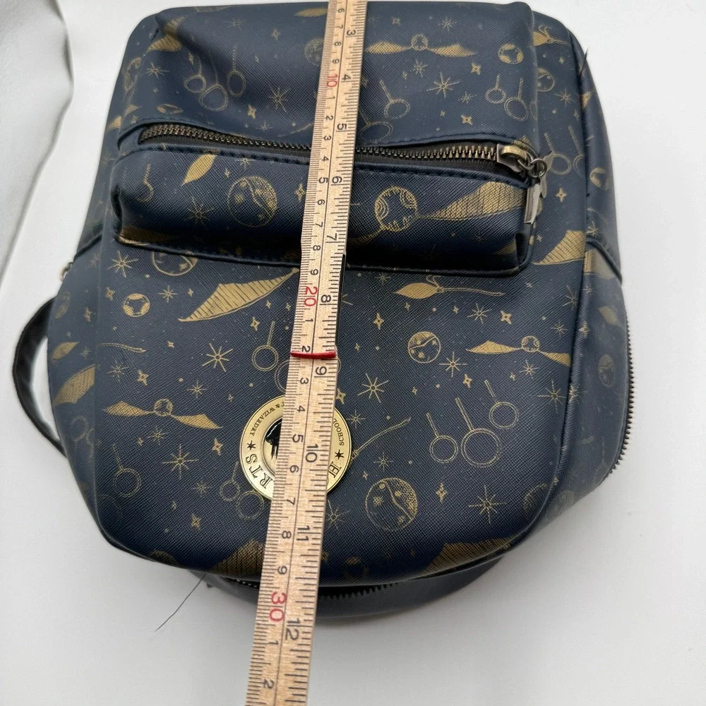 Harry Potter Bioworld Mini Backpack‎ Small Blue Quidditch Golden Snitch Hogwarts